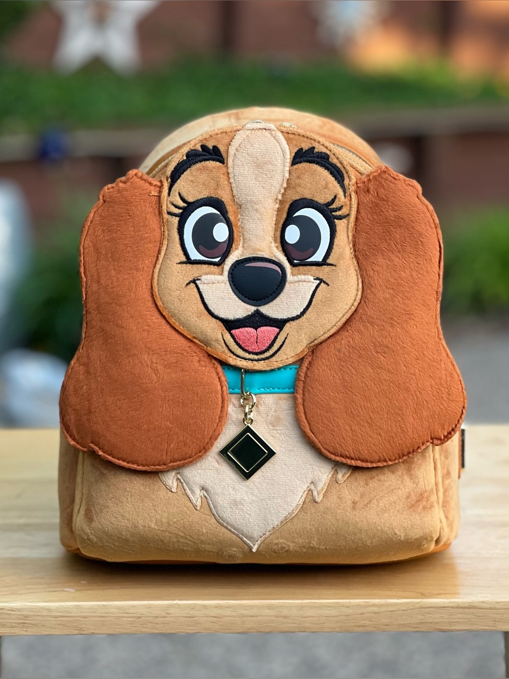Loungefly Lady and the Tramp Exclusive Plush Cosplay Mini Backpack NWT